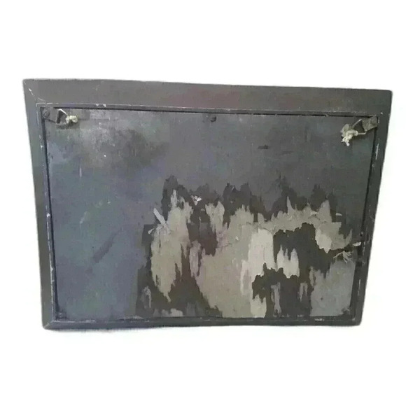 Vintage 3D Faux Wood Carved Syroco Inc Horse Buggy Wall Hanging Retro Décor - Picture 3 of 6